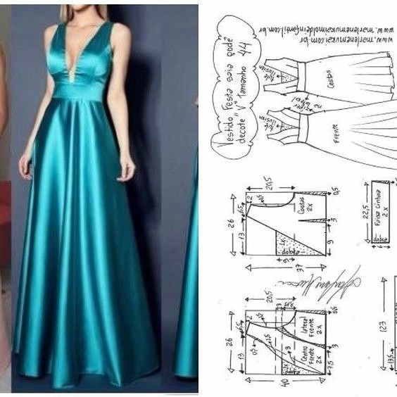 Платья в пол без выкройки Хотите сшить платье в пол своими руками - смотрите идеи и выкройки... Красота св