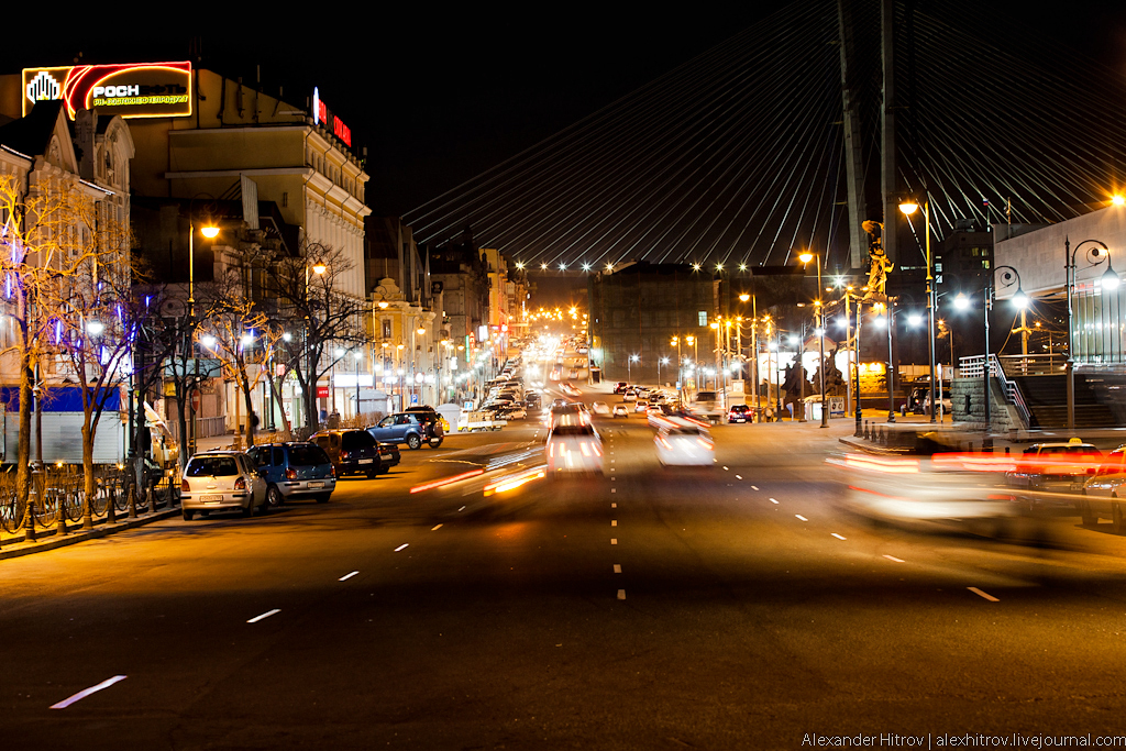 Ночной Владивосток Фото